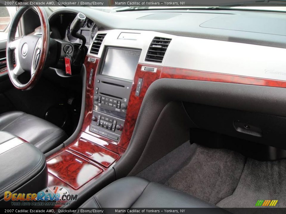 2007 Cadillac Escalade AWD Quicksilver / Ebony/Ebony Photo #27