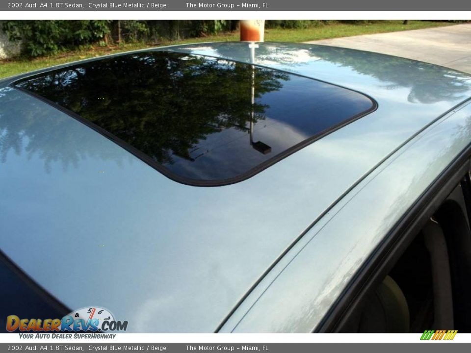 2002 Audi A4 1.8T Sedan Crystal Blue Metallic / Beige Photo #17