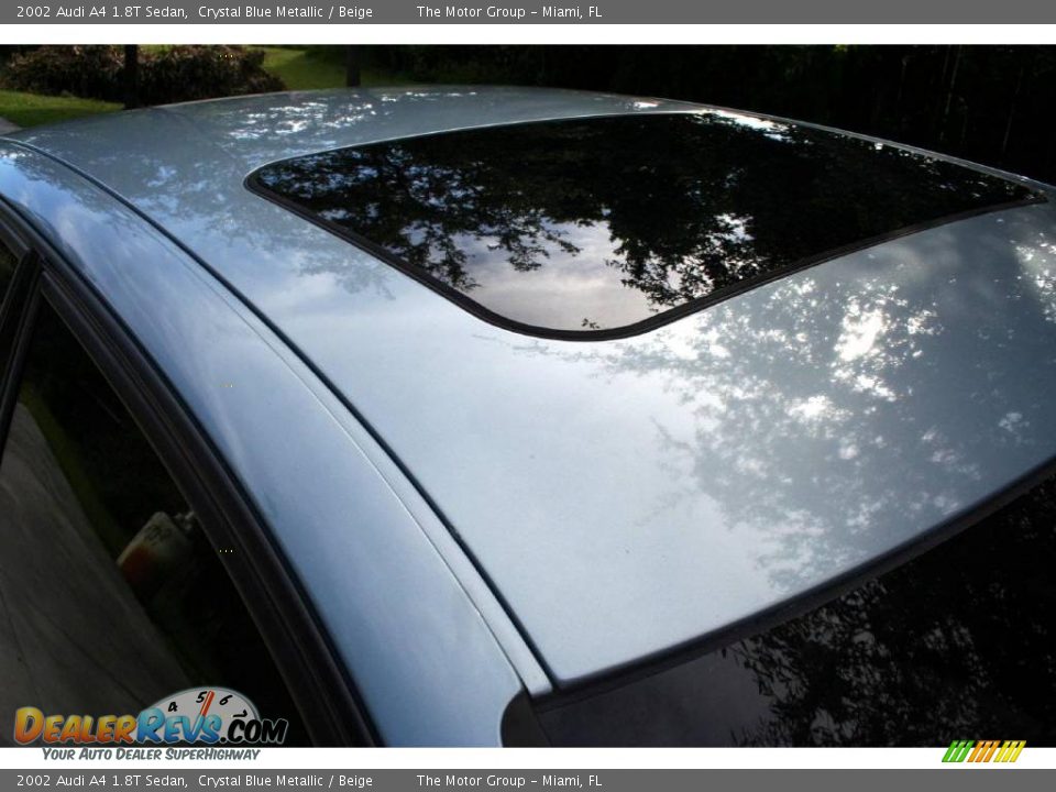 2002 Audi A4 1.8T Sedan Crystal Blue Metallic / Beige Photo #18