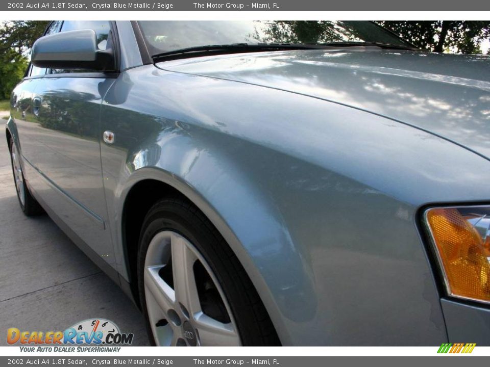 2002 Audi A4 1.8T Sedan Crystal Blue Metallic / Beige Photo #20