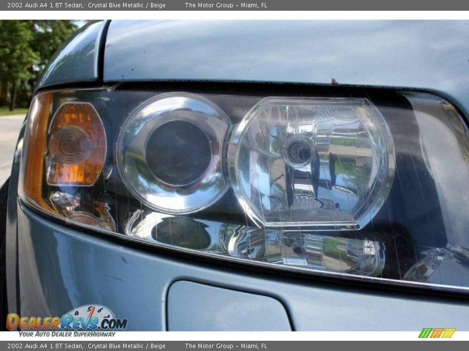 2002 Audi A4 1.8T Sedan Crystal Blue Metallic / Beige Photo #21