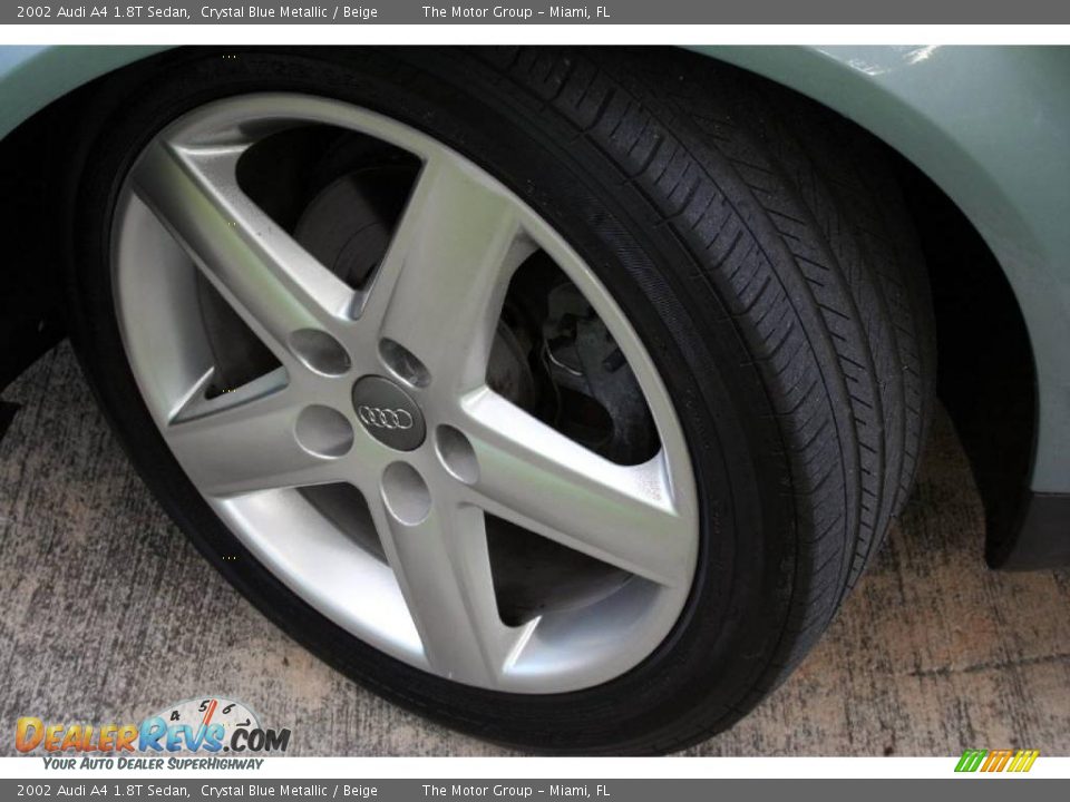 2002 Audi A4 1.8T Sedan Crystal Blue Metallic / Beige Photo #23