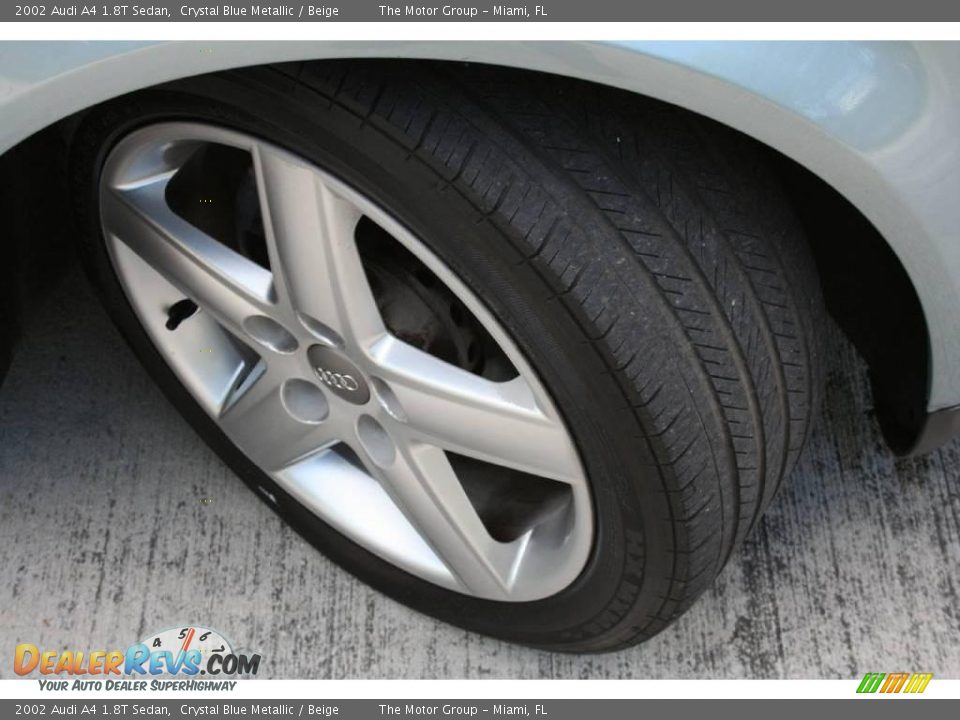 2002 Audi A4 1.8T Sedan Crystal Blue Metallic / Beige Photo #24