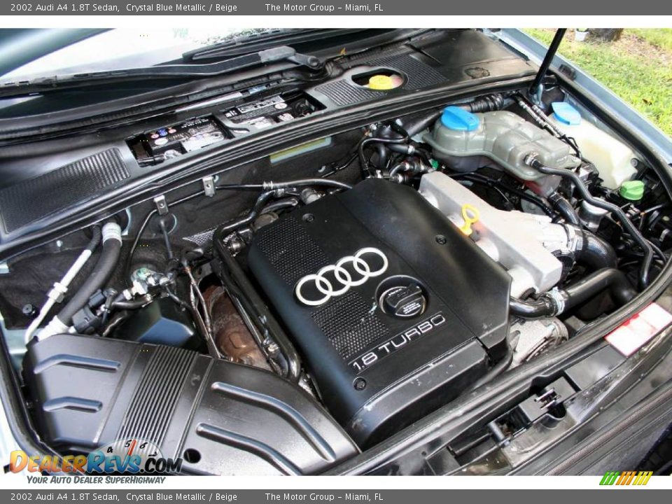 2002 Audi A4 1.8T Sedan Crystal Blue Metallic / Beige Photo #27