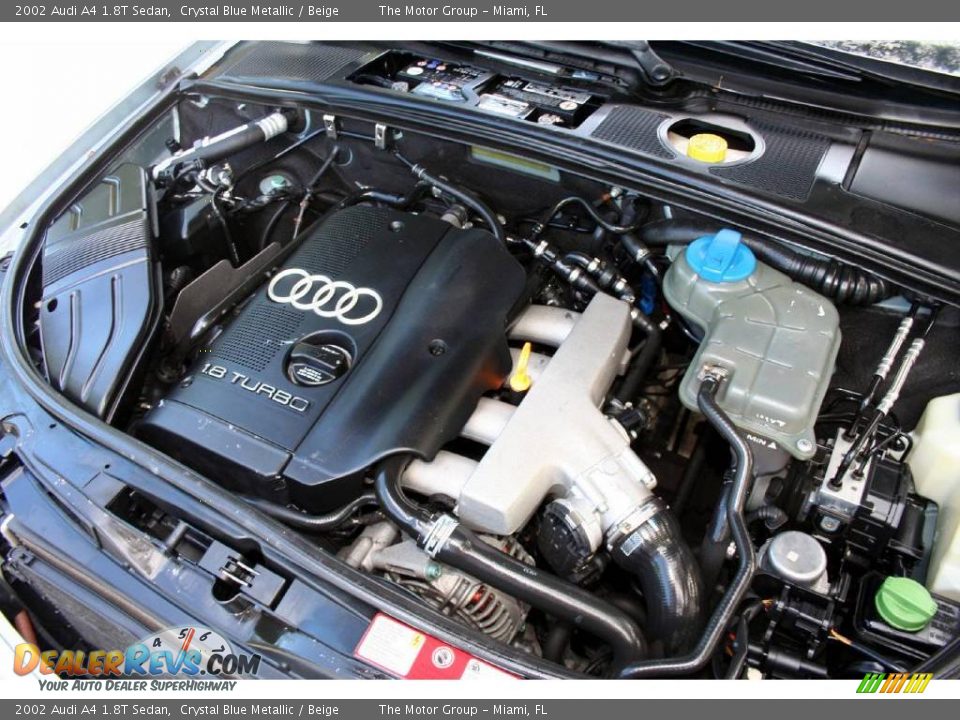 2002 Audi A4 1.8T Sedan Crystal Blue Metallic / Beige Photo #30