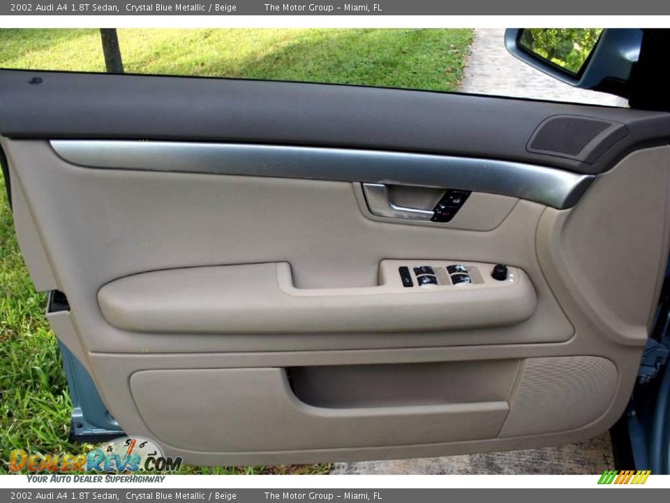 2002 Audi A4 1.8T Sedan Crystal Blue Metallic / Beige Photo #33