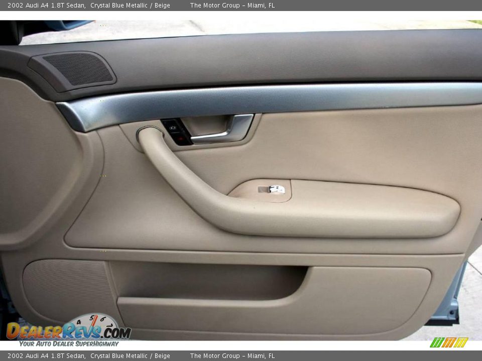 2002 Audi A4 1.8T Sedan Crystal Blue Metallic / Beige Photo #34