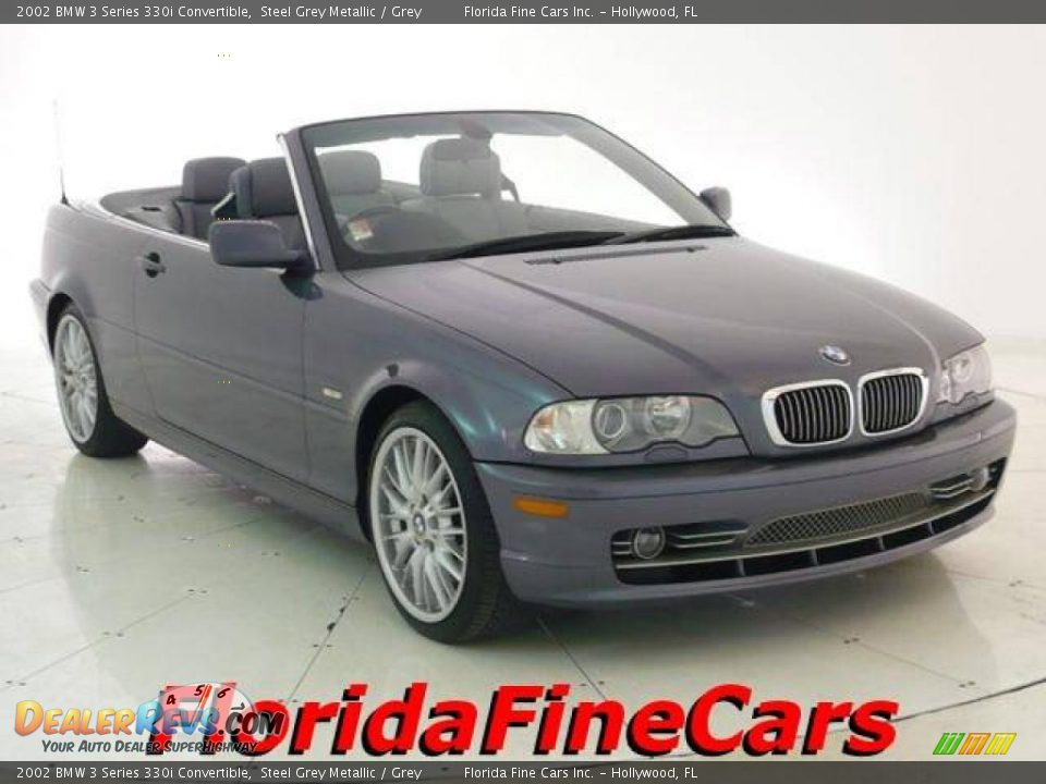 2002 BMW 3 Series 330i Convertible Steel Grey Metallic / Grey Photo #1