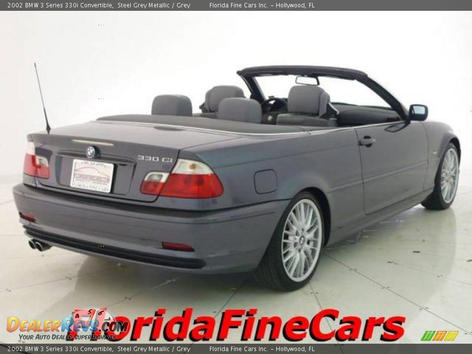 2002 BMW 3 Series 330i Convertible Steel Grey Metallic / Grey Photo #2