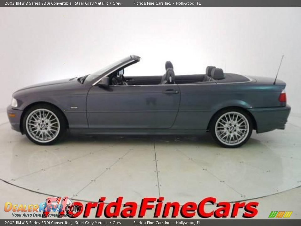 2002 BMW 3 Series 330i Convertible Steel Grey Metallic / Grey Photo #3