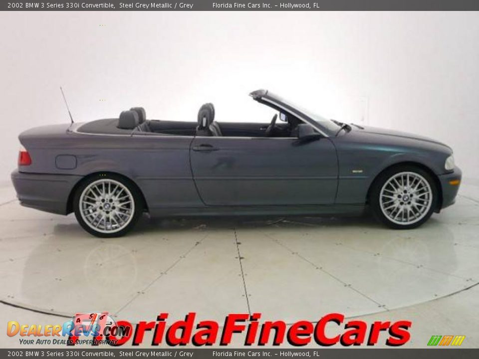 2002 BMW 3 Series 330i Convertible Steel Grey Metallic / Grey Photo #4
