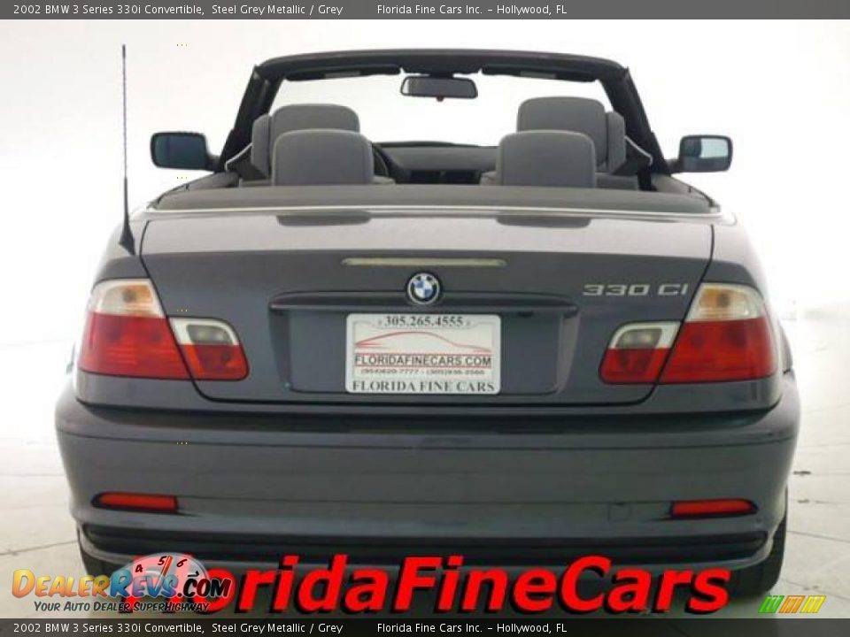 2002 BMW 3 Series 330i Convertible Steel Grey Metallic / Grey Photo #6