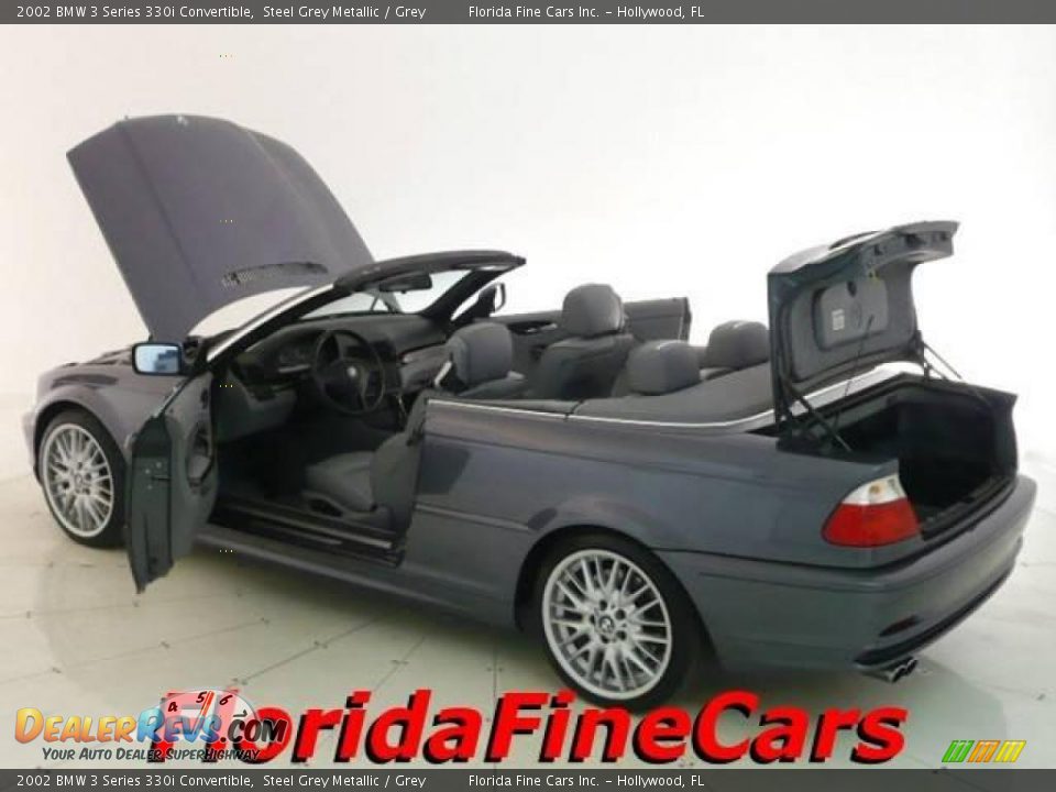 2002 BMW 3 Series 330i Convertible Steel Grey Metallic / Grey Photo #8