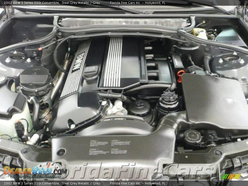 2002 BMW 3 Series 330i Convertible Steel Grey Metallic / Grey Photo #10