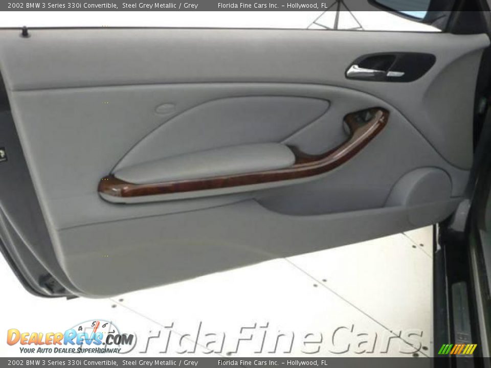 2002 BMW 3 Series 330i Convertible Steel Grey Metallic / Grey Photo #12