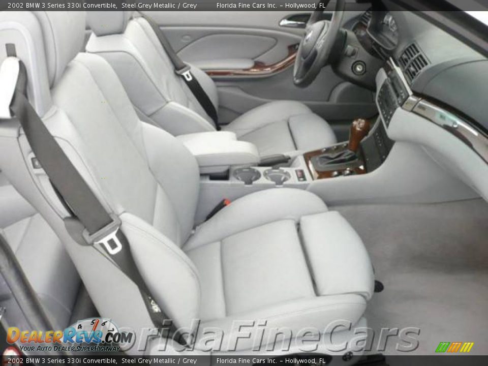 2002 BMW 3 Series 330i Convertible Steel Grey Metallic / Grey Photo #14