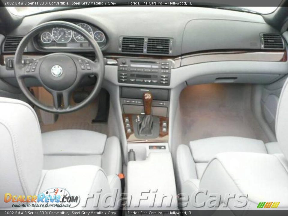 2002 BMW 3 Series 330i Convertible Steel Grey Metallic / Grey Photo #16