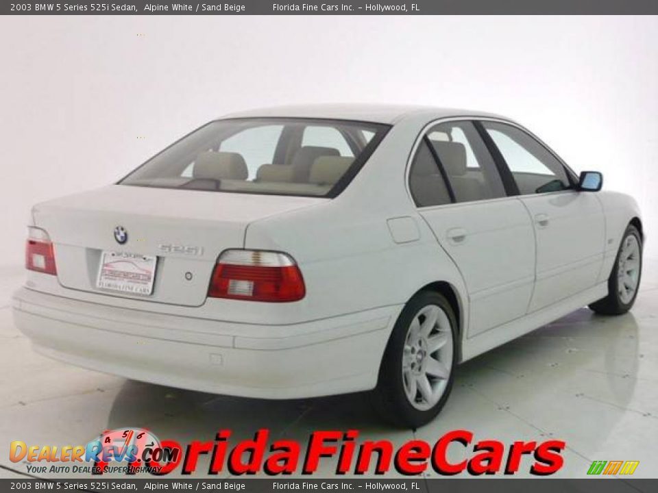 2003 BMW 5 Series 525i Sedan Alpine White / Sand Beige Photo #2