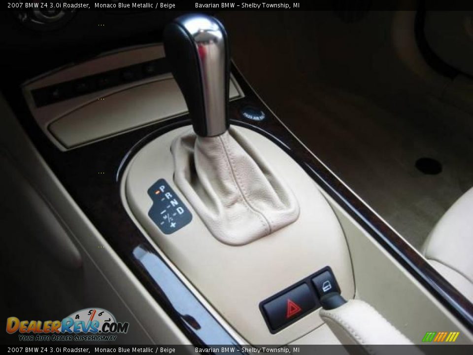 2007 BMW Z4 3.0i Roadster Monaco Blue Metallic / Beige Photo #17