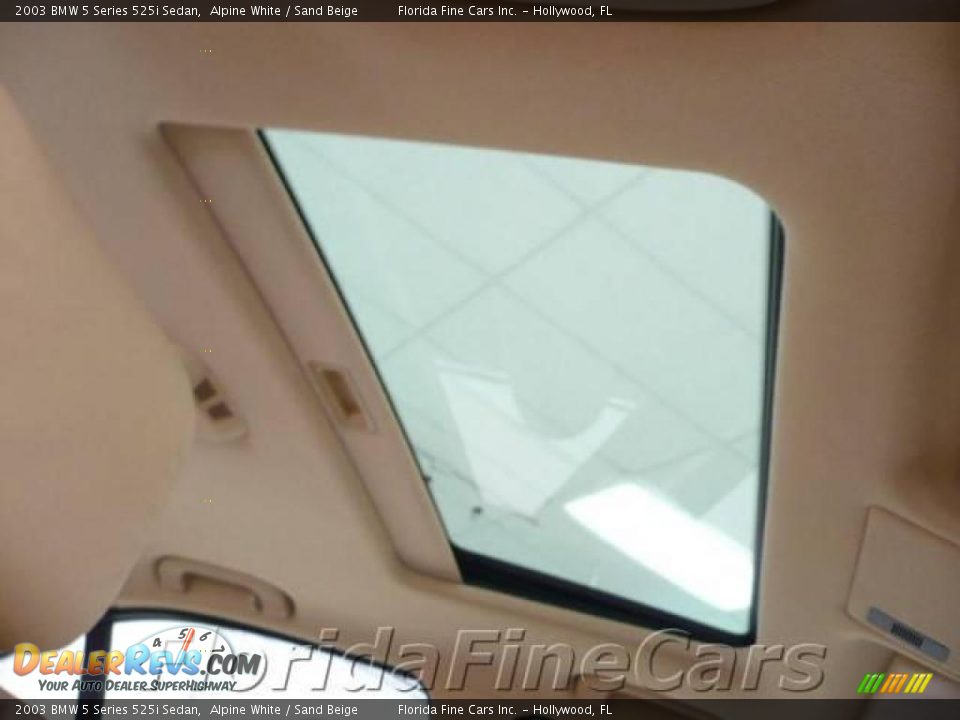 2003 BMW 5 Series 525i Sedan Alpine White / Sand Beige Photo #19