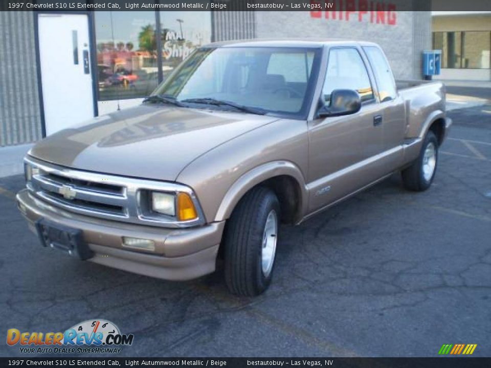 1997 Chevrolet S10 LS Extended Cab Light Autumnwood Metallic / Beige Photo #2