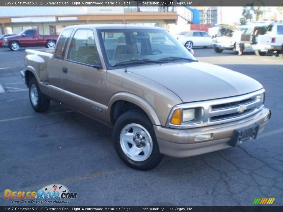 1997 Chevrolet S10 LS Extended Cab Light Autumnwood Metallic / Beige Photo #4