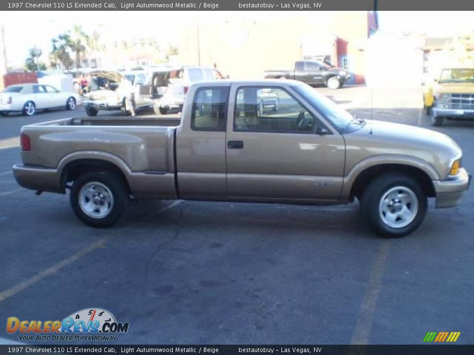 1997 Chevrolet S10 LS Extended Cab Light Autumnwood Metallic / Beige Photo #5