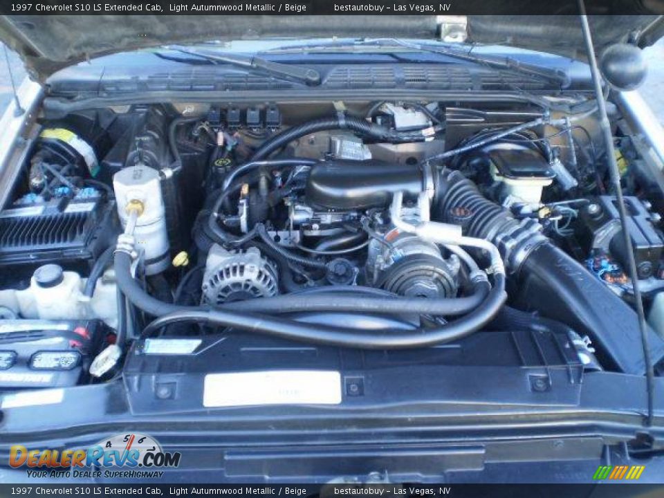 1997 Chevrolet S10 LS Extended Cab Light Autumnwood Metallic / Beige Photo #18