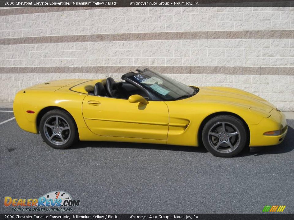 2000 Chevrolet Corvette Convertible Millennium Yellow / Black Photo #1