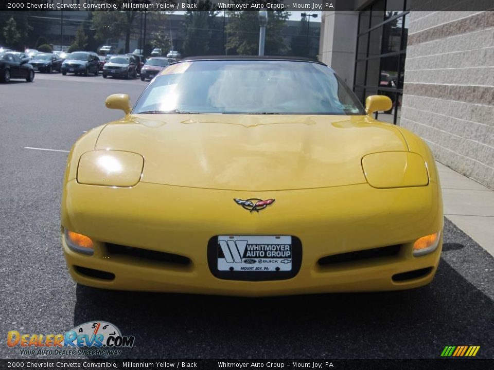 2000 Chevrolet Corvette Convertible Millennium Yellow / Black Photo #4