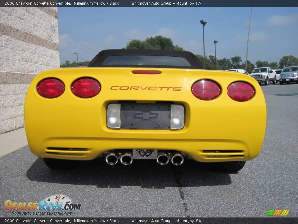 2000 Chevrolet Corvette Convertible Millennium Yellow / Black Photo #9