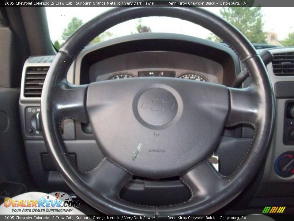 2005 Chevrolet Colorado LS Crew Cab Sunburst Orange Metallic / Very Dark Pewter Photo #16