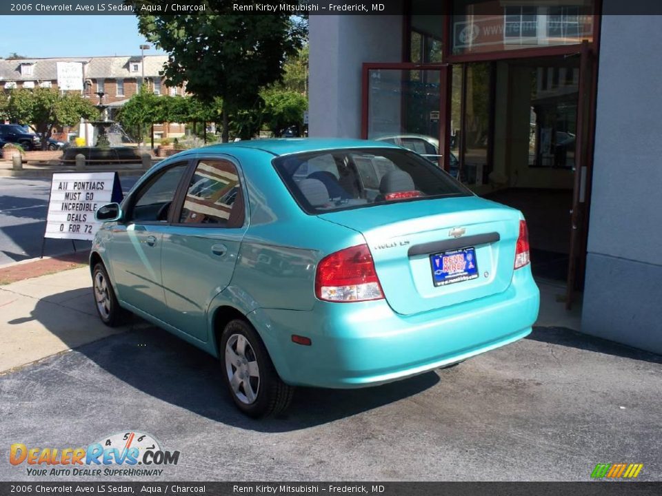 2006 Chevrolet Aveo LS Sedan Aqua / Charcoal Photo #3