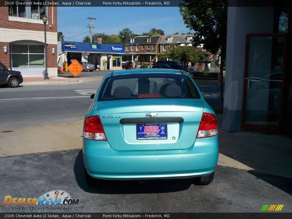 2006 Chevrolet Aveo LS Sedan Aqua / Charcoal Photo #4
