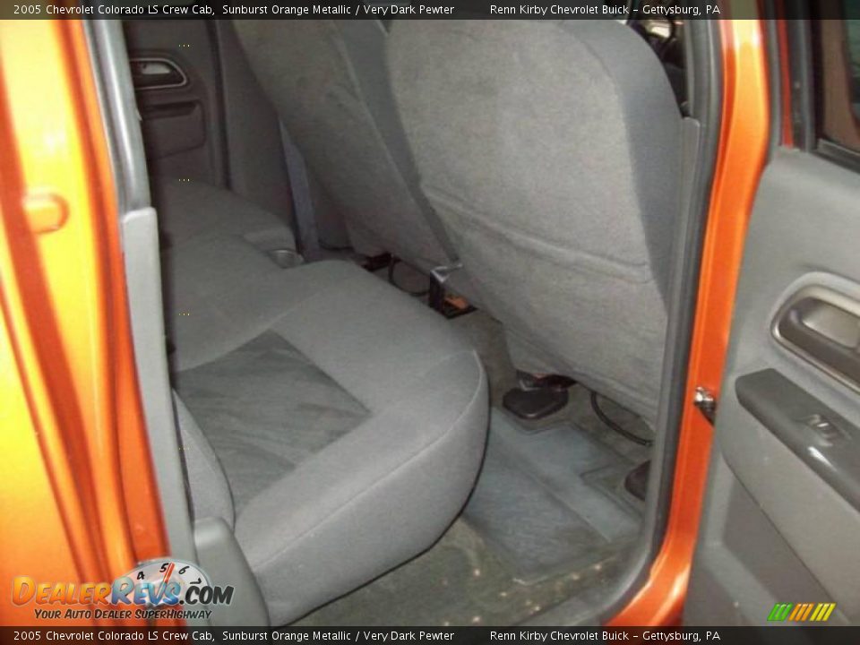 2005 Chevrolet Colorado LS Crew Cab Sunburst Orange Metallic / Very Dark Pewter Photo #20