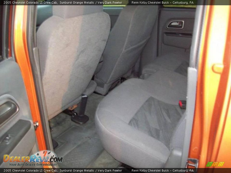2005 Chevrolet Colorado LS Crew Cab Sunburst Orange Metallic / Very Dark Pewter Photo #21