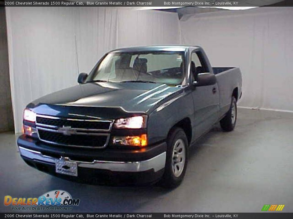 2006 Chevrolet Silverado 1500 Regular Cab Blue Granite Metallic / Dark Charcoal Photo #3