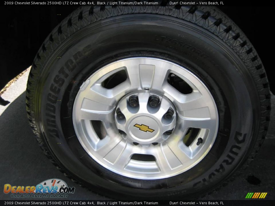 2009 Chevrolet Silverado 2500HD LTZ Crew Cab 4x4 Black / Light Titanium/Dark Titanium Photo #4