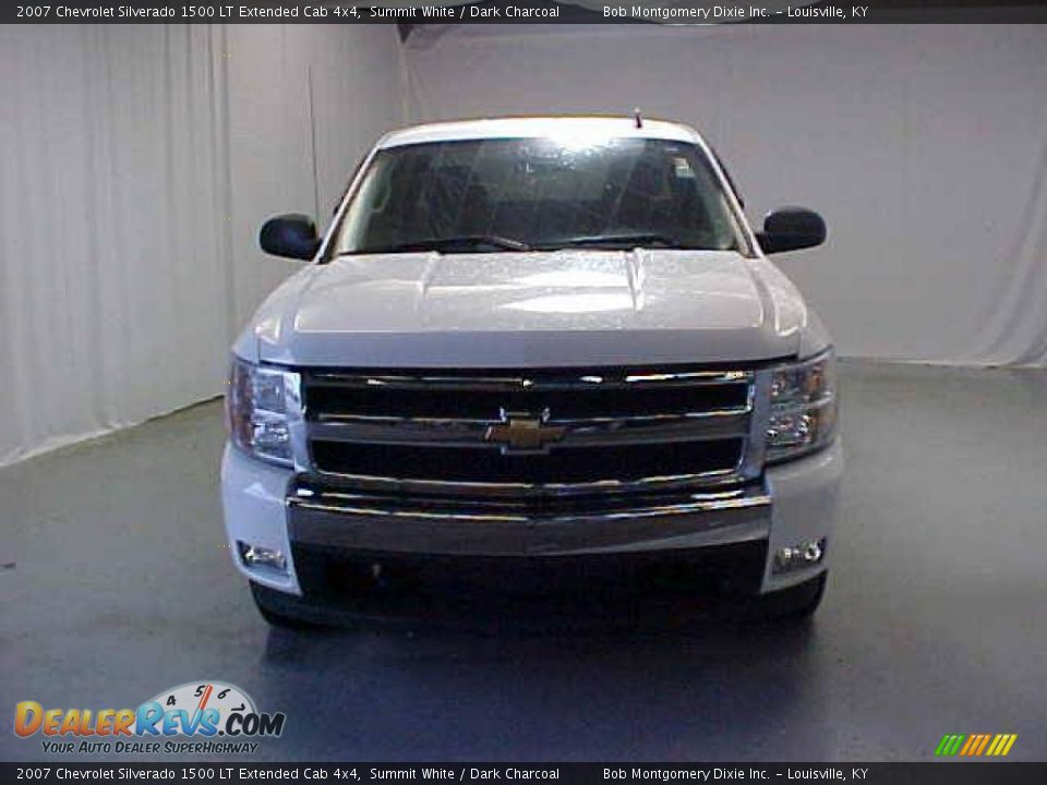 2007 Chevrolet Silverado 1500 LT Extended Cab 4x4 Summit White / Dark Charcoal Photo #2