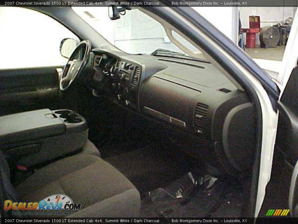 2007 Chevrolet Silverado 1500 LT Extended Cab 4x4 Summit White / Dark Charcoal Photo #7