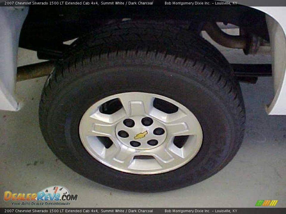 2007 Chevrolet Silverado 1500 LT Extended Cab 4x4 Summit White / Dark Charcoal Photo #11