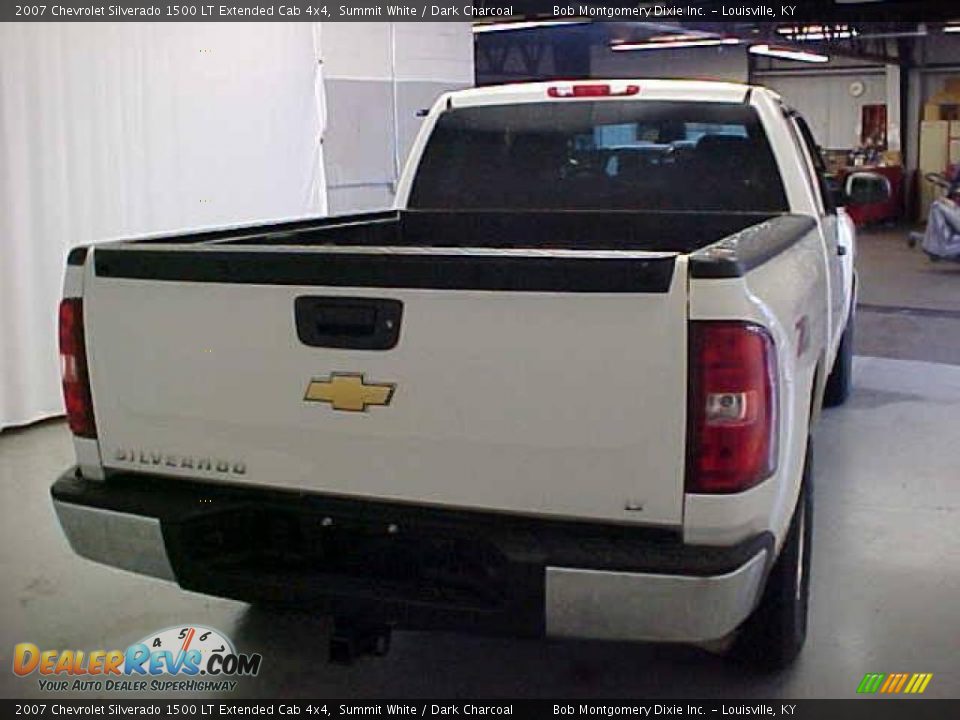 2007 Chevrolet Silverado 1500 LT Extended Cab 4x4 Summit White / Dark Charcoal Photo #13