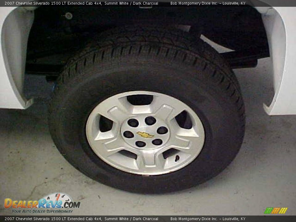 2007 Chevrolet Silverado 1500 LT Extended Cab 4x4 Summit White / Dark Charcoal Photo #15