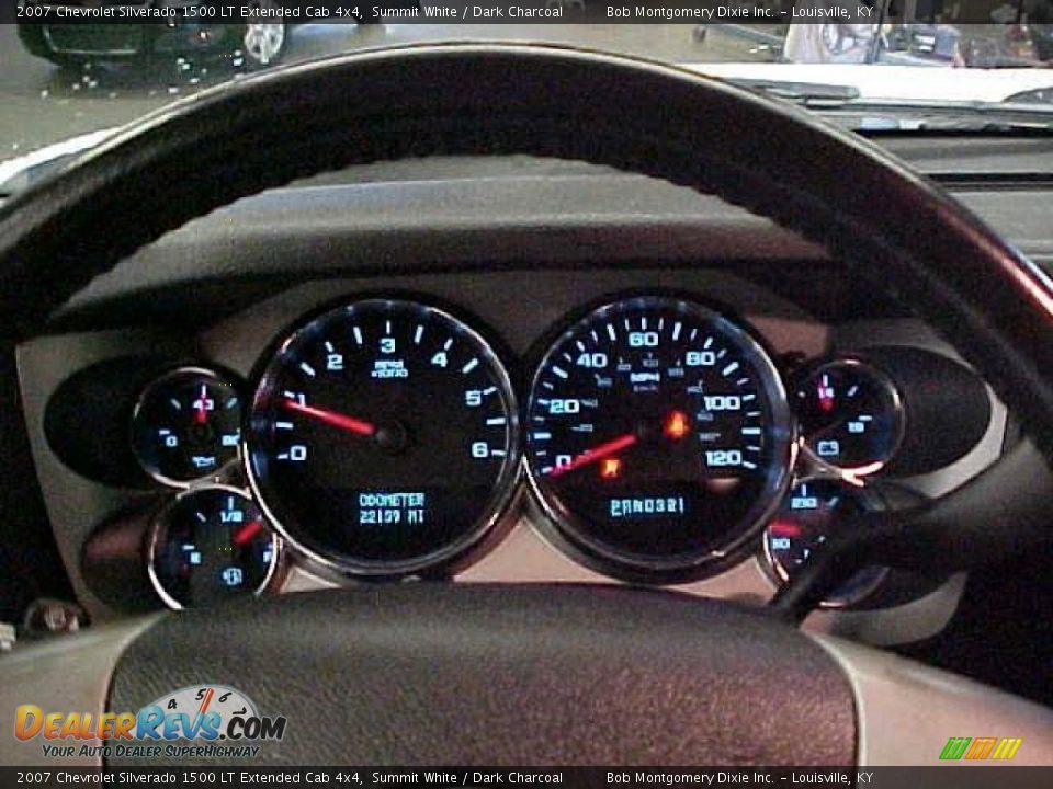 2007 Chevrolet Silverado 1500 LT Extended Cab 4x4 Summit White / Dark Charcoal Photo #21