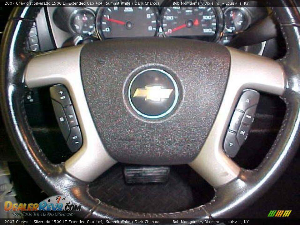 2007 Chevrolet Silverado 1500 LT Extended Cab 4x4 Summit White / Dark Charcoal Photo #22