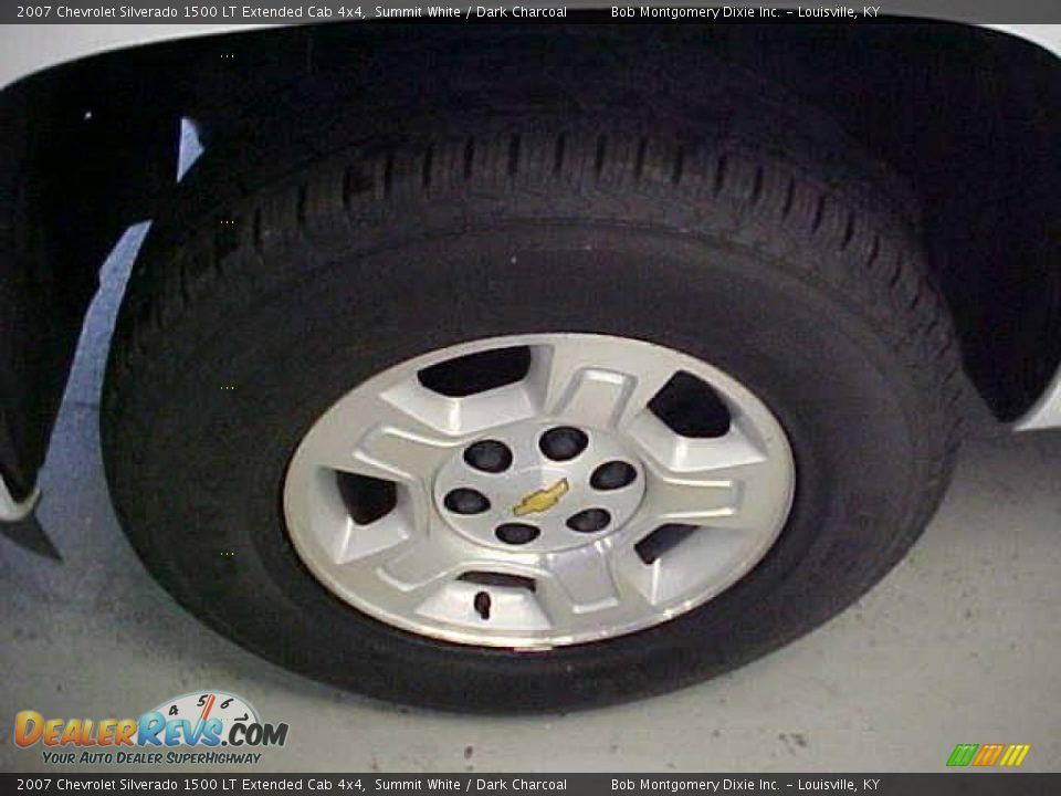 2007 Chevrolet Silverado 1500 LT Extended Cab 4x4 Summit White / Dark Charcoal Photo #26