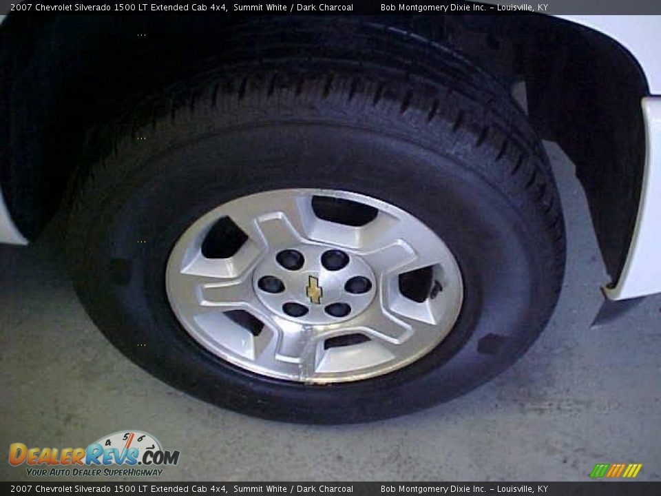 2007 Chevrolet Silverado 1500 LT Extended Cab 4x4 Summit White / Dark Charcoal Photo #27