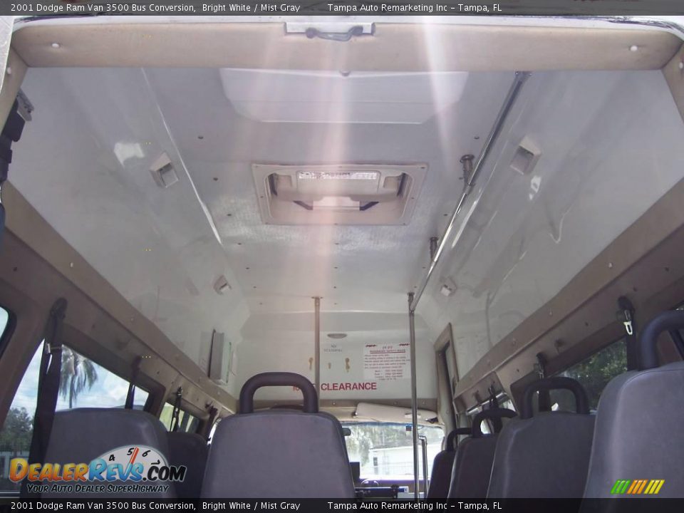 2001 Dodge Ram Van 3500 Bus Conversion Bright White / Mist Gray Photo #12