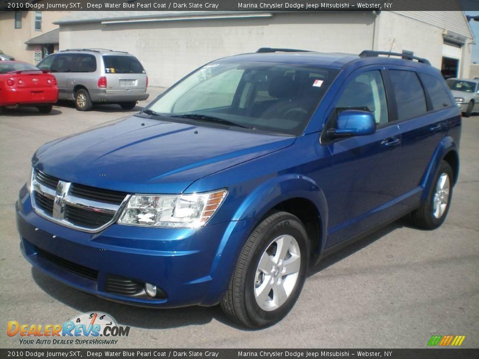 2010 Dodge Journey SXT Deep Water Blue Pearl Coat / Dark Slate Gray Photo #1