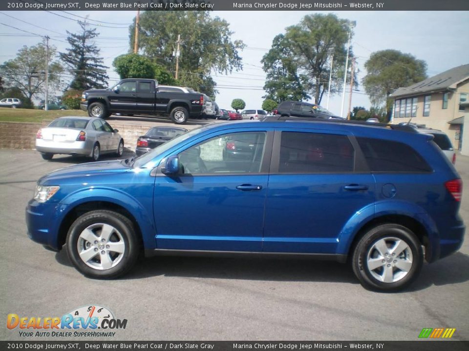 2010 Dodge Journey SXT Deep Water Blue Pearl Coat / Dark Slate Gray Photo #7